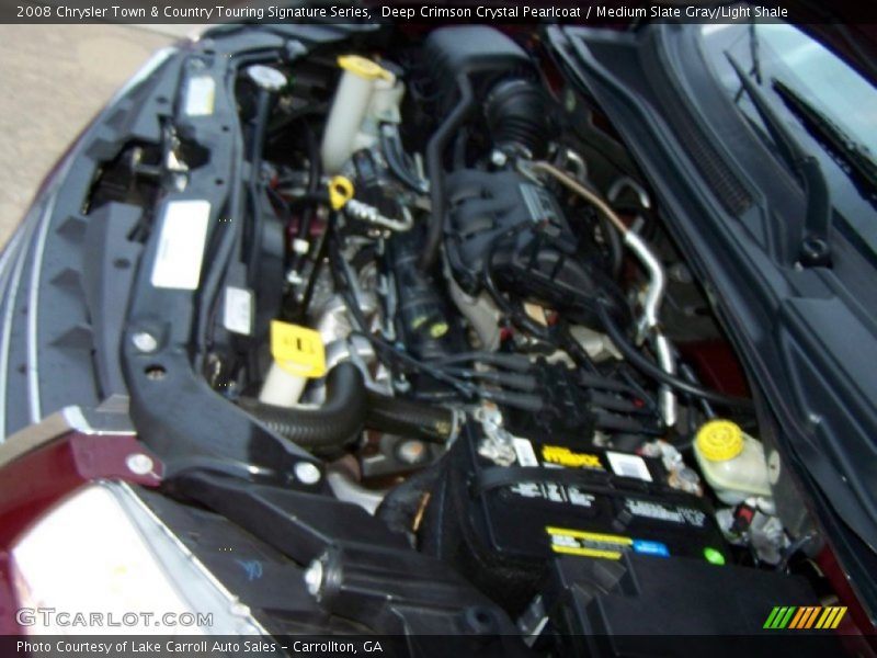 Deep Crimson Crystal Pearlcoat / Medium Slate Gray/Light Shale 2008 Chrysler Town & Country Touring Signature Series