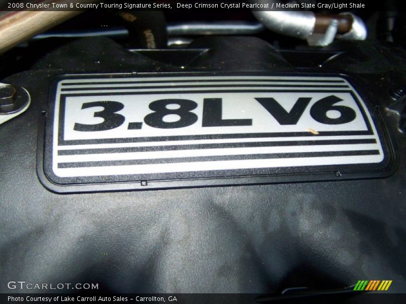 Deep Crimson Crystal Pearlcoat / Medium Slate Gray/Light Shale 2008 Chrysler Town & Country Touring Signature Series