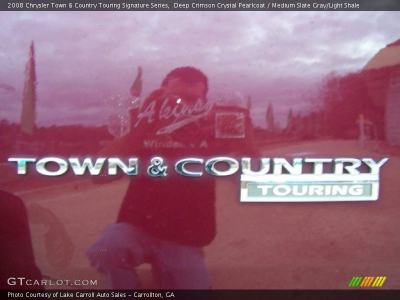 Deep Crimson Crystal Pearlcoat / Medium Slate Gray/Light Shale 2008 Chrysler Town & Country Touring Signature Series