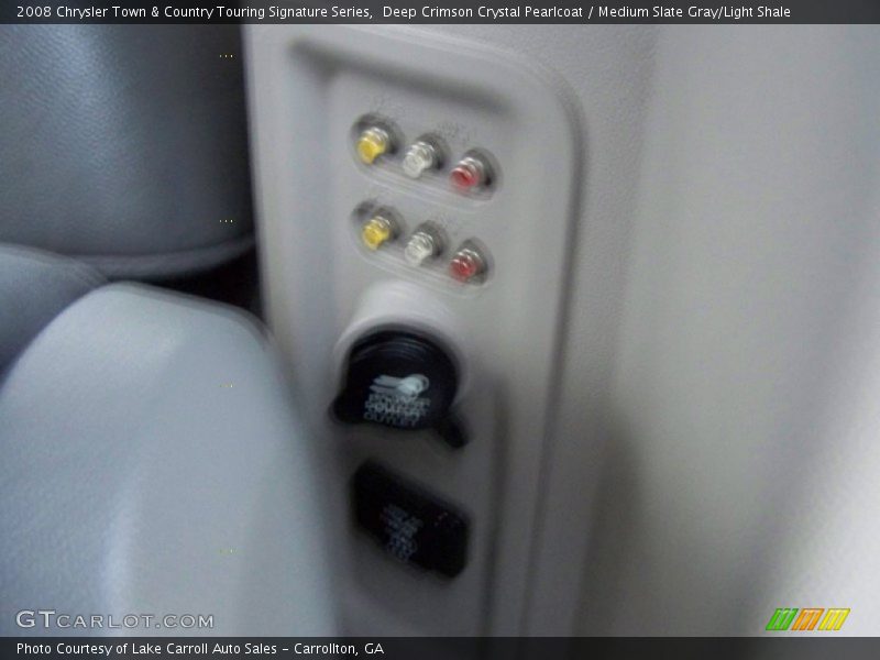 Deep Crimson Crystal Pearlcoat / Medium Slate Gray/Light Shale 2008 Chrysler Town & Country Touring Signature Series