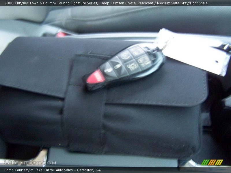 Deep Crimson Crystal Pearlcoat / Medium Slate Gray/Light Shale 2008 Chrysler Town & Country Touring Signature Series