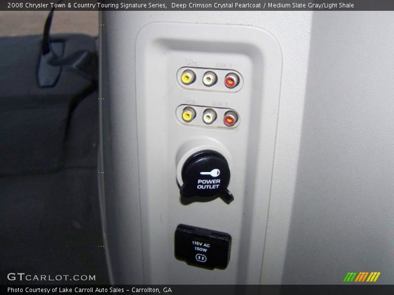 Deep Crimson Crystal Pearlcoat / Medium Slate Gray/Light Shale 2008 Chrysler Town & Country Touring Signature Series