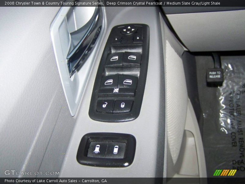 Deep Crimson Crystal Pearlcoat / Medium Slate Gray/Light Shale 2008 Chrysler Town & Country Touring Signature Series