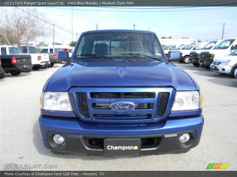 Vista Blue Metallic / Medium Dark Flint 2011 Ford Ranger Sport SuperCab