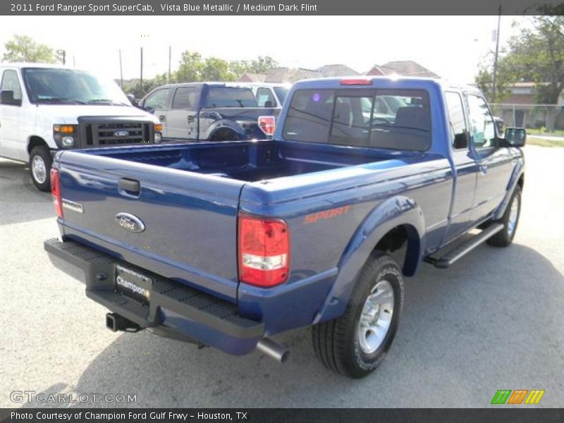 Vista Blue Metallic / Medium Dark Flint 2011 Ford Ranger Sport SuperCab