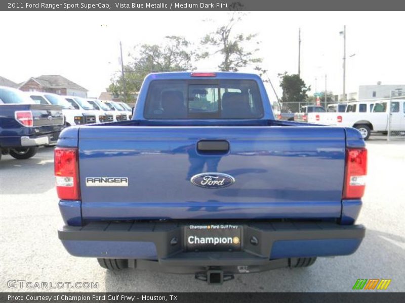 Vista Blue Metallic / Medium Dark Flint 2011 Ford Ranger Sport SuperCab