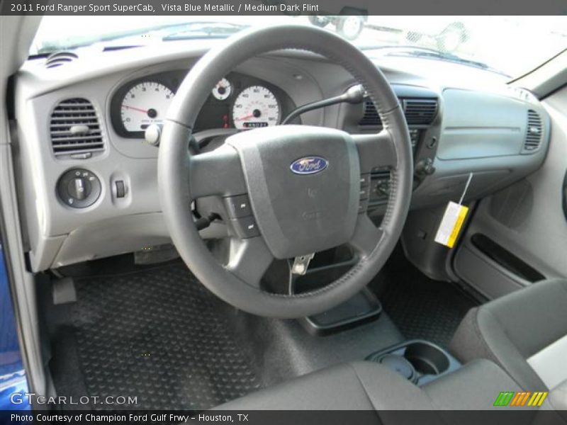 Dashboard of 2011 Ranger Sport SuperCab