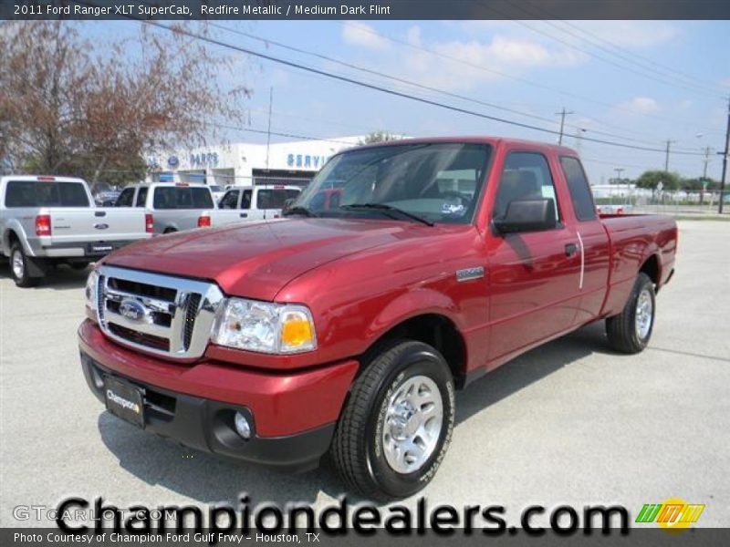 Redfire Metallic / Medium Dark Flint 2011 Ford Ranger XLT SuperCab