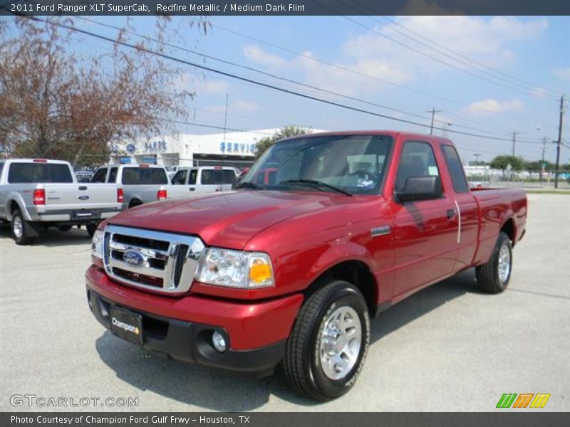 Redfire Metallic / Medium Dark Flint 2011 Ford Ranger XLT SuperCab