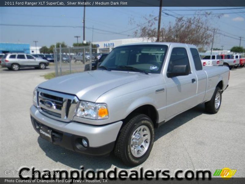 Silver Metallic / Medium Dark Flint 2011 Ford Ranger XLT SuperCab