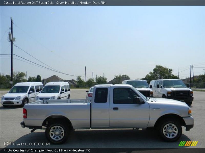 Silver Metallic / Medium Dark Flint 2011 Ford Ranger XLT SuperCab