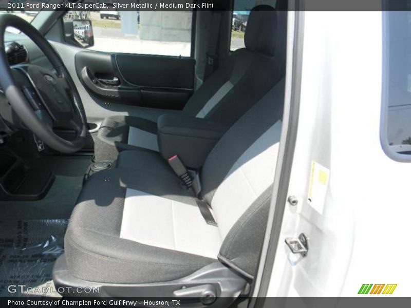 Silver Metallic / Medium Dark Flint 2011 Ford Ranger XLT SuperCab