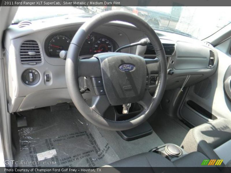 Silver Metallic / Medium Dark Flint 2011 Ford Ranger XLT SuperCab