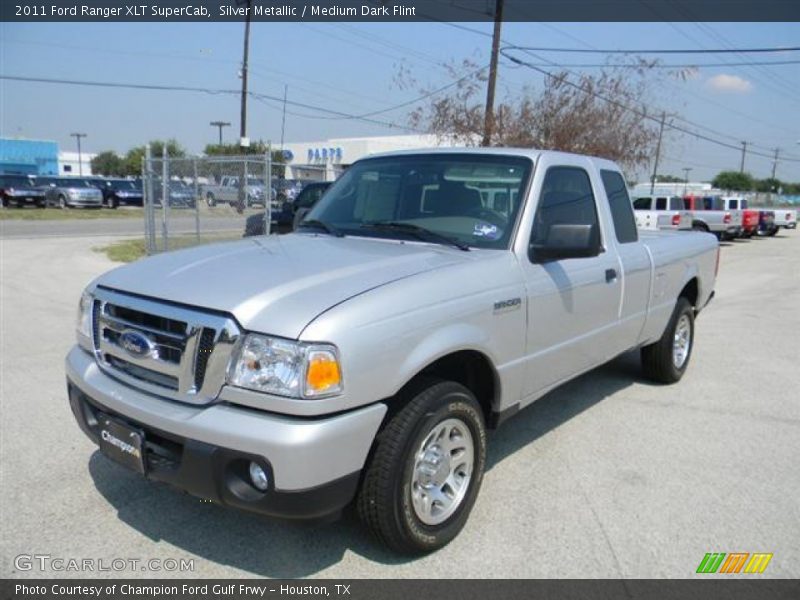 Silver Metallic / Medium Dark Flint 2011 Ford Ranger XLT SuperCab