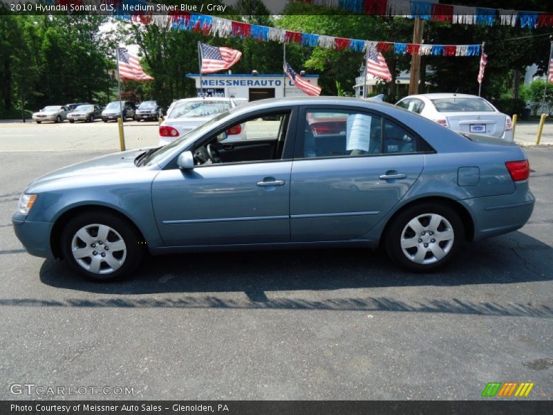 Medium Silver Blue / Gray 2010 Hyundai Sonata GLS