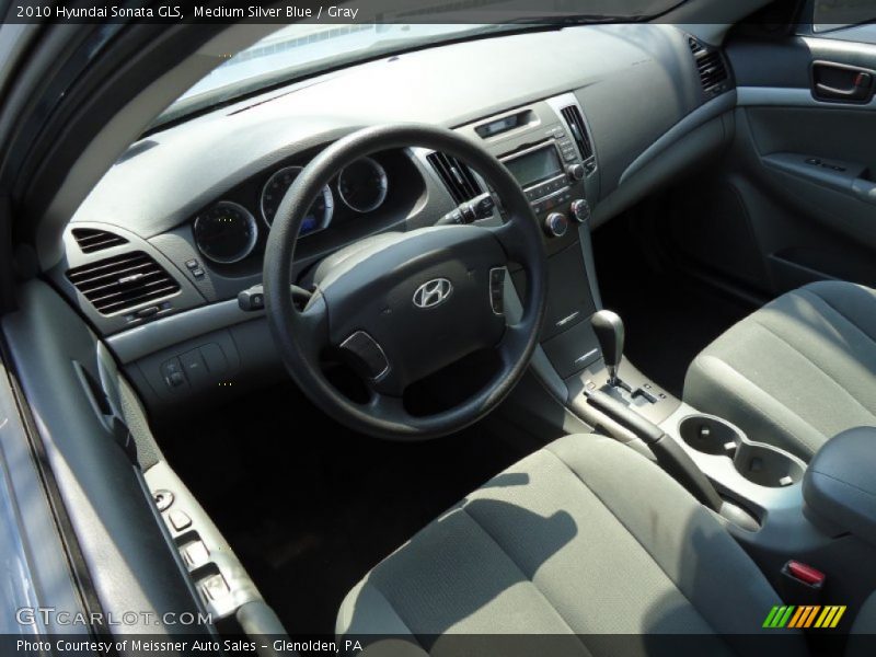 Medium Silver Blue / Gray 2010 Hyundai Sonata GLS