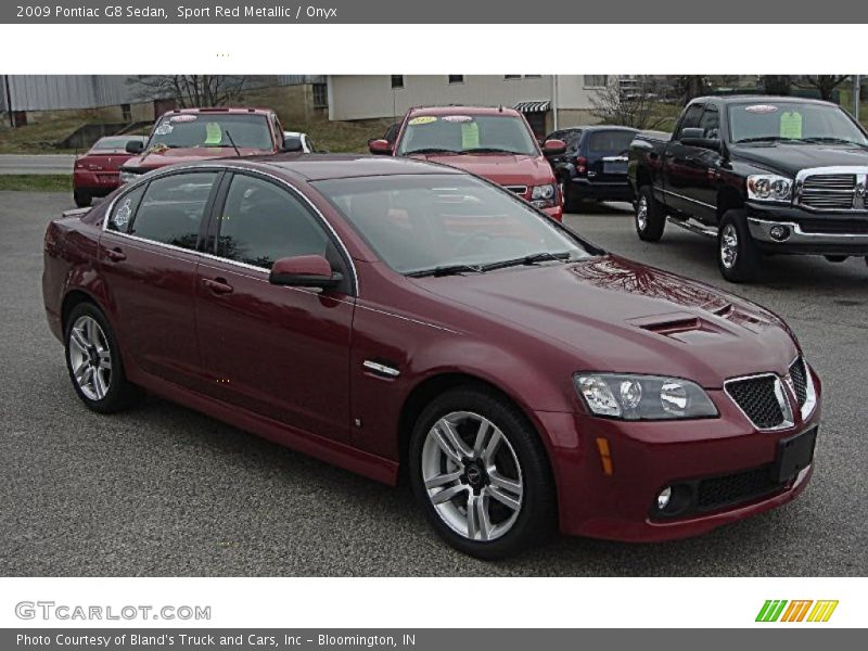Sport Red Metallic / Onyx 2009 Pontiac G8 Sedan