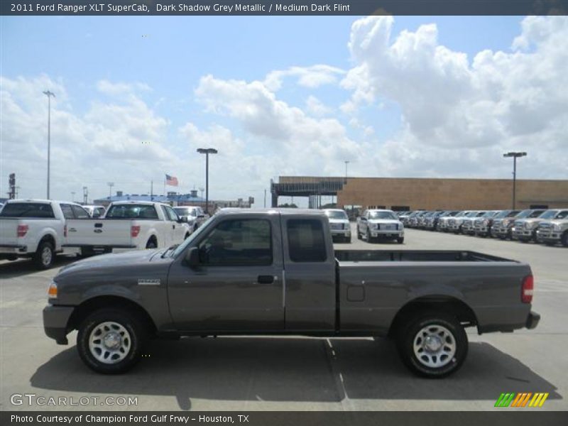 Dark Shadow Grey Metallic / Medium Dark Flint 2011 Ford Ranger XLT SuperCab