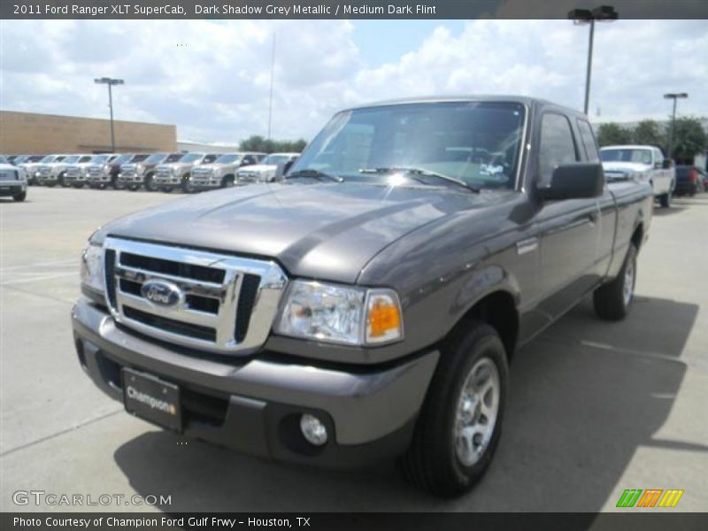 Dark Shadow Grey Metallic / Medium Dark Flint 2011 Ford Ranger XLT SuperCab