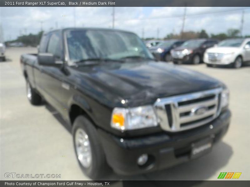 Black / Medium Dark Flint 2011 Ford Ranger XLT SuperCab