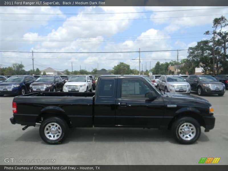 Black / Medium Dark Flint 2011 Ford Ranger XLT SuperCab