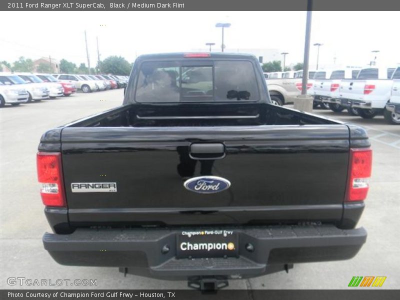 Black / Medium Dark Flint 2011 Ford Ranger XLT SuperCab
