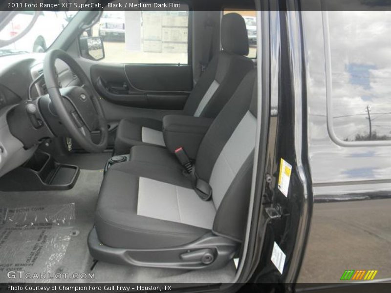 Black / Medium Dark Flint 2011 Ford Ranger XLT SuperCab