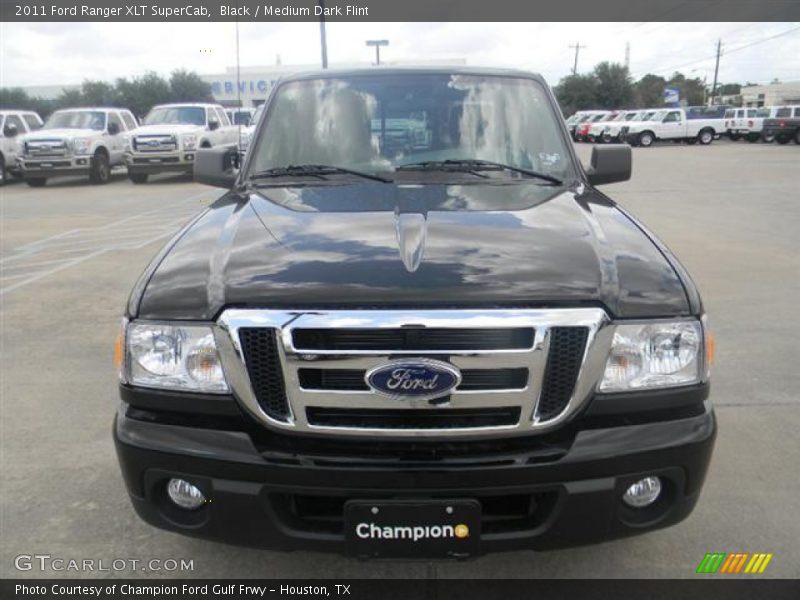 Black / Medium Dark Flint 2011 Ford Ranger XLT SuperCab