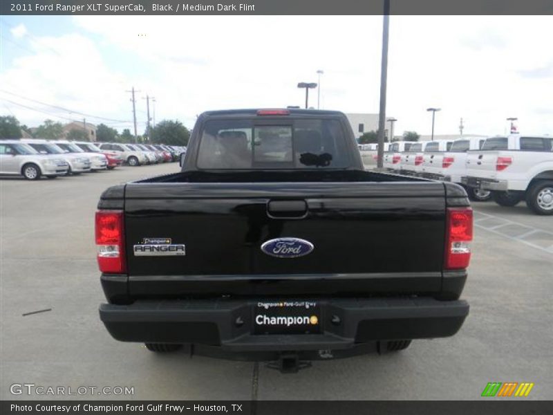 Black / Medium Dark Flint 2011 Ford Ranger XLT SuperCab