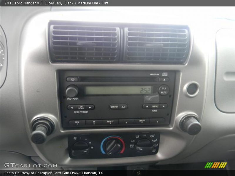Black / Medium Dark Flint 2011 Ford Ranger XLT SuperCab