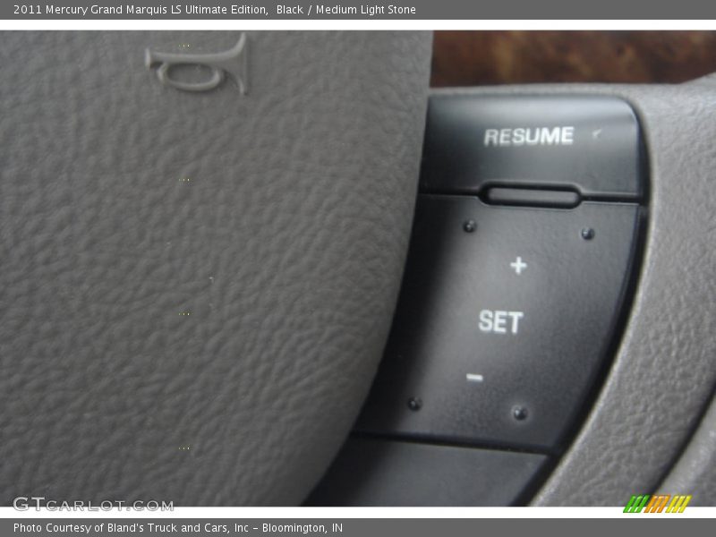 Black / Medium Light Stone 2011 Mercury Grand Marquis LS Ultimate Edition