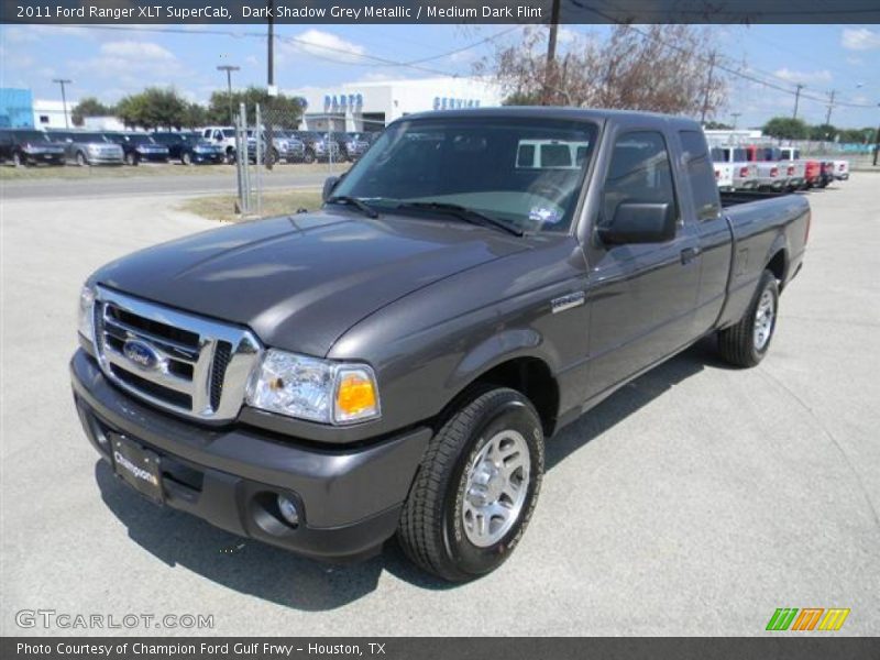 Dark Shadow Grey Metallic / Medium Dark Flint 2011 Ford Ranger XLT SuperCab