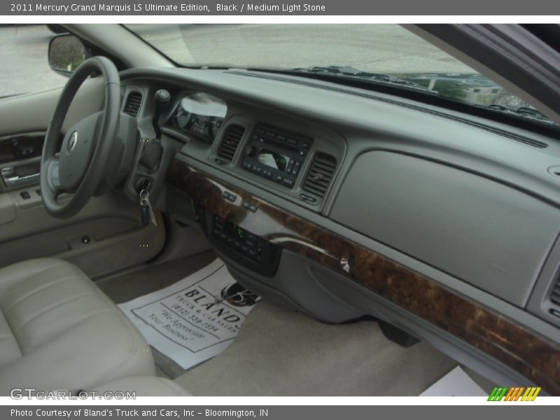 Black / Medium Light Stone 2011 Mercury Grand Marquis LS Ultimate Edition