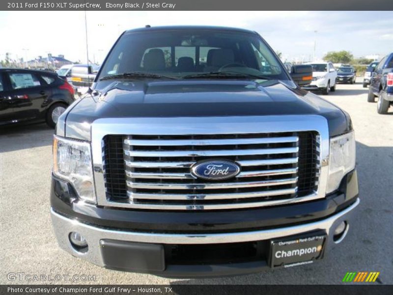 Ebony Black / Steel Gray 2011 Ford F150 XLT SuperCrew