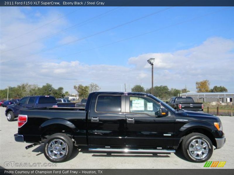 Ebony Black / Steel Gray 2011 Ford F150 XLT SuperCrew