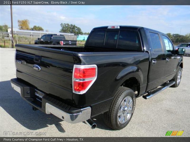 Ebony Black / Steel Gray 2011 Ford F150 XLT SuperCrew