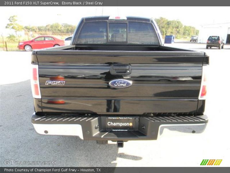 Ebony Black / Steel Gray 2011 Ford F150 XLT SuperCrew