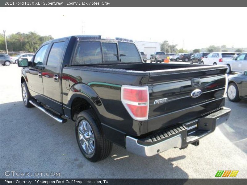 Ebony Black / Steel Gray 2011 Ford F150 XLT SuperCrew