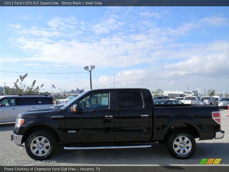 Ebony Black / Steel Gray 2011 Ford F150 XLT SuperCrew