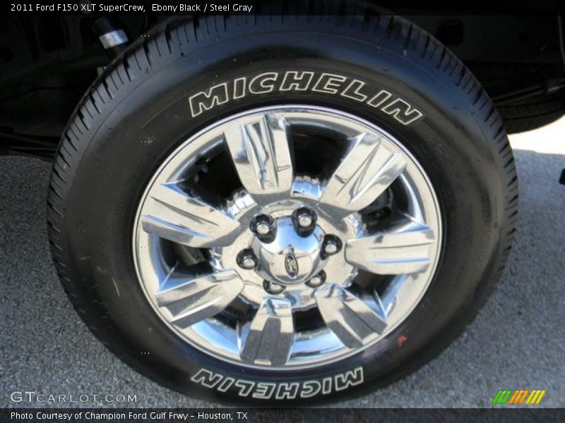 Ebony Black / Steel Gray 2011 Ford F150 XLT SuperCrew