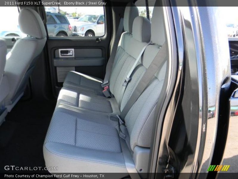 Ebony Black / Steel Gray 2011 Ford F150 XLT SuperCrew