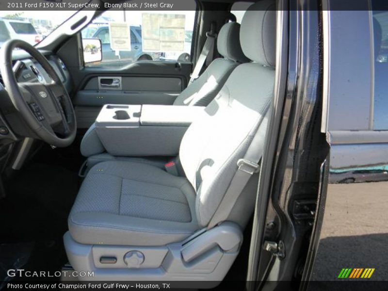 Ebony Black / Steel Gray 2011 Ford F150 XLT SuperCrew