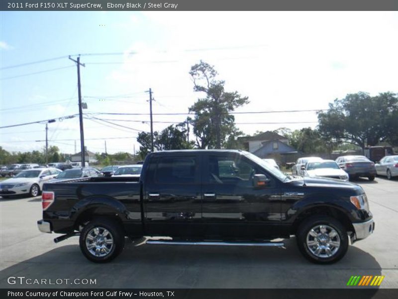 Ebony Black / Steel Gray 2011 Ford F150 XLT SuperCrew