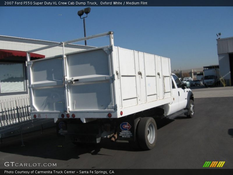 Oxford White / Medium Flint 2007 Ford F550 Super Duty XL Crew Cab Dump Truck