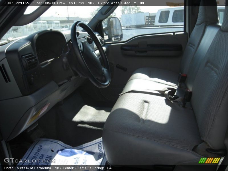 Oxford White / Medium Flint 2007 Ford F550 Super Duty XL Crew Cab Dump Truck