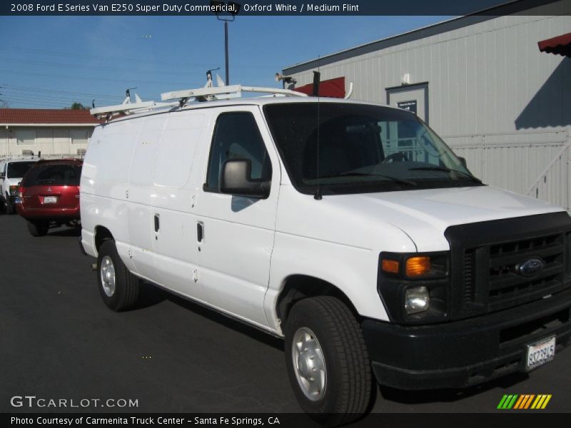 Oxford White / Medium Flint 2008 Ford E Series Van E250 Super Duty Commericial