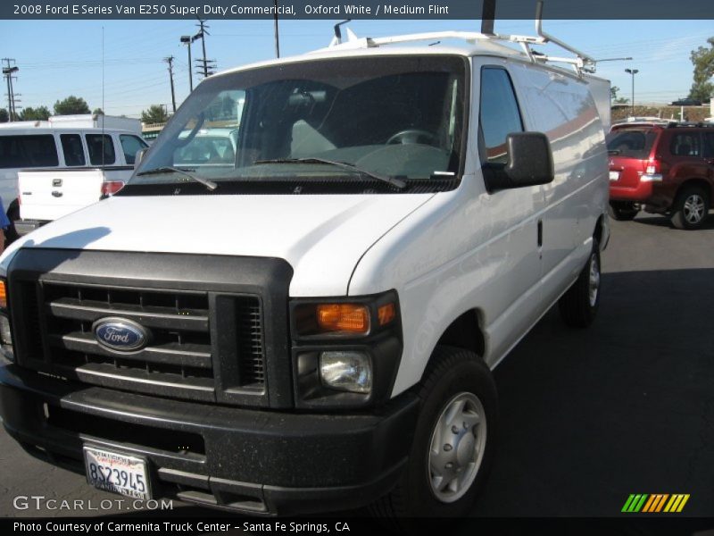 Oxford White / Medium Flint 2008 Ford E Series Van E250 Super Duty Commericial