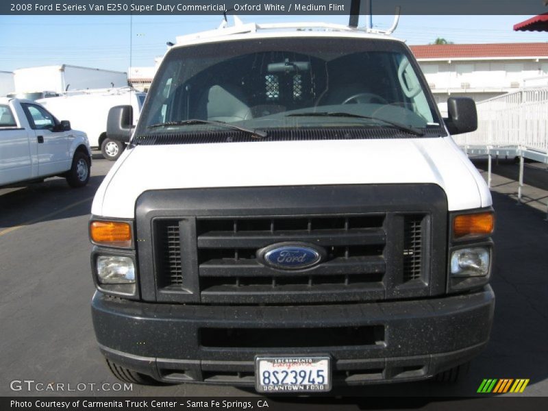 Oxford White / Medium Flint 2008 Ford E Series Van E250 Super Duty Commericial
