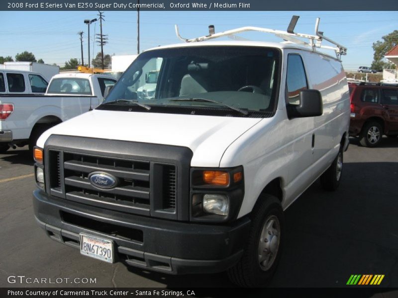 Oxford White / Medium Flint 2008 Ford E Series Van E250 Super Duty Commericial