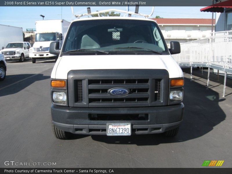 Oxford White / Medium Flint 2008 Ford E Series Van E250 Super Duty Commericial